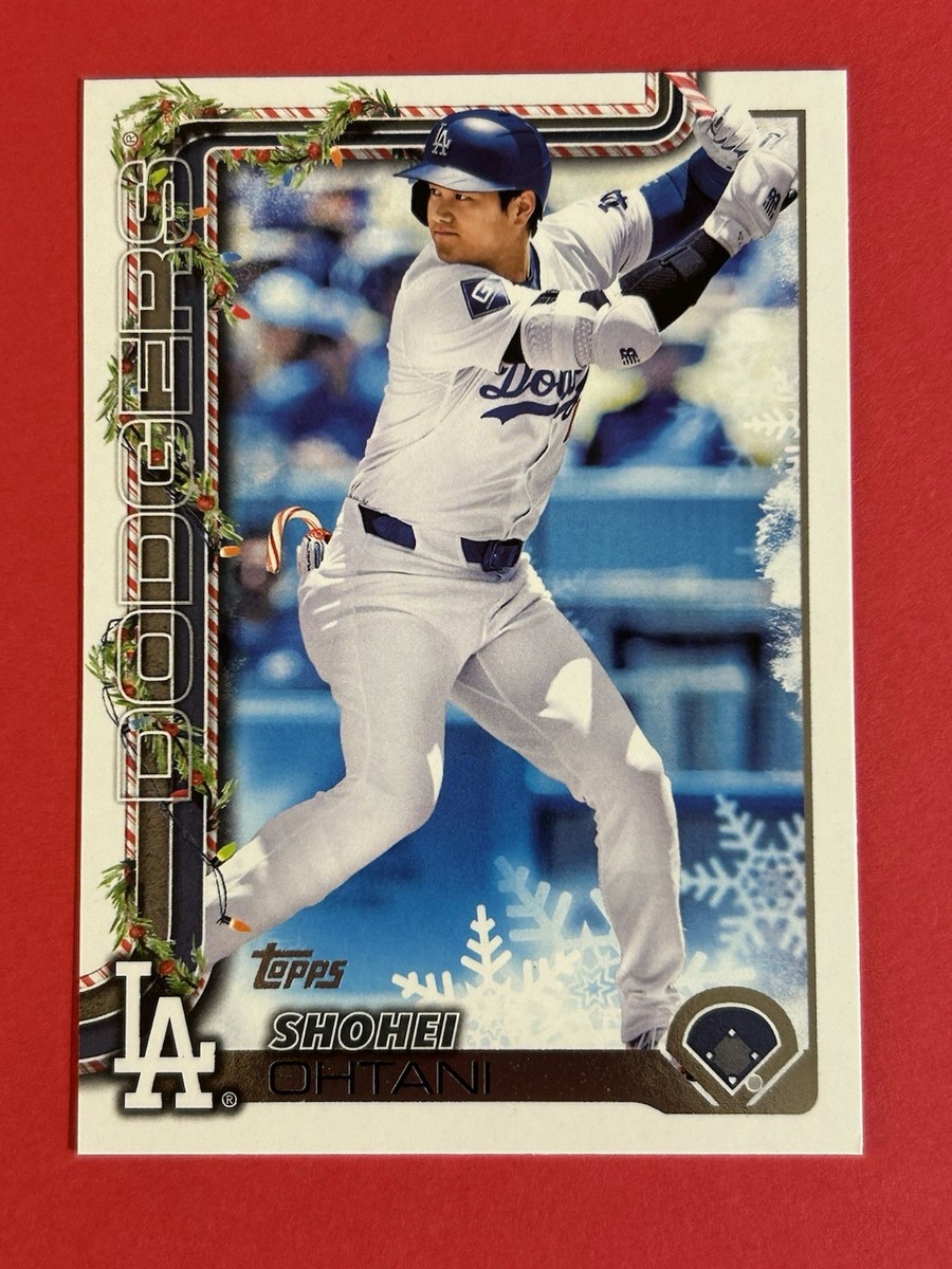 SHOHEI Shohei Ohtani 2025 Topps Holiday (SSP) Candy Cane Image #H200 Los