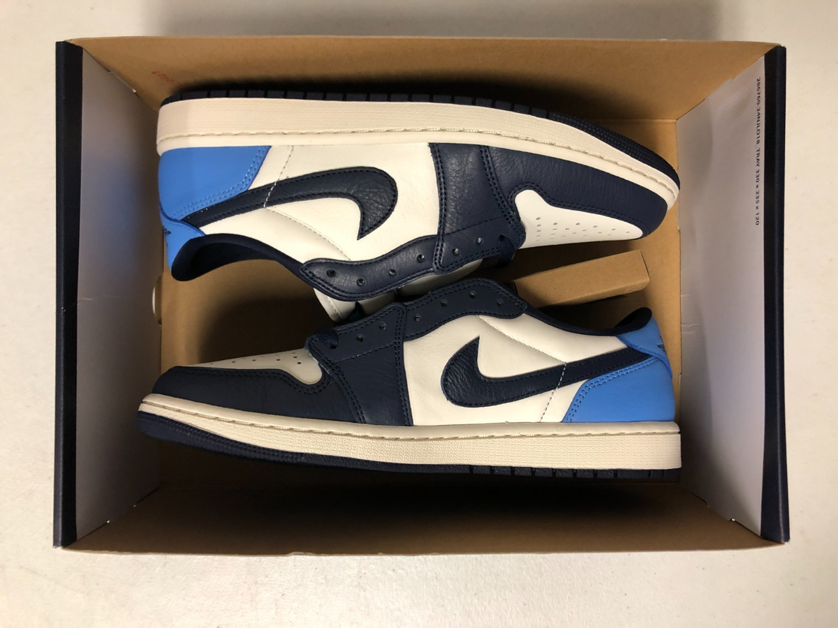 Nike Air Jordan 1 Retro Low OG Obsidian University Blue Sail