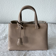 Mango Damen Mini Tote Bag Kunstleder Beige, G...