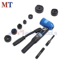 8 Ton Hydraulic Knockout Hole Punch Driver Kit 1/2" to 2" Metal Sheet Puncher