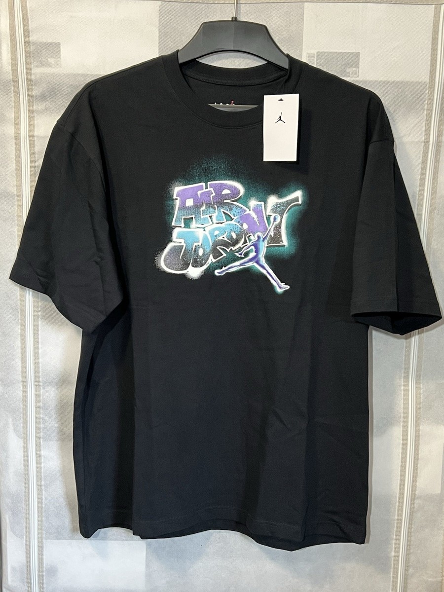 Nike Air Jordan AJ 5 Grape 85 Crew T Shirt Mens L Large IQ6557-010