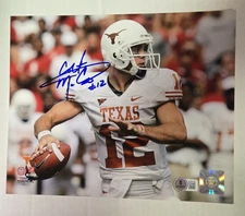 Colt McCoy Signed Texas Longhorns 8x10 Photo Beckett Autograph Football 