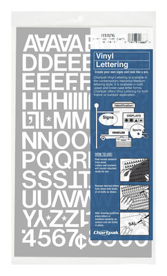 Chartpak Self Adhesive Vinyl Letters Numbers 34 Inch White Outdoor Use