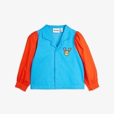 New Mini Rodini Kids Girl Blouse 1.5 18m - 3 Yrs Gold Medal Button Down 92/98