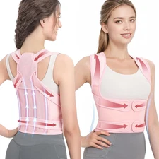 Posture Corrector for Women & Men – Adjustable Back Brace with Full Back Support