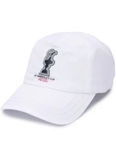 Classic Sporty Prada White Huntly Baseball Cap Breathable Cotton