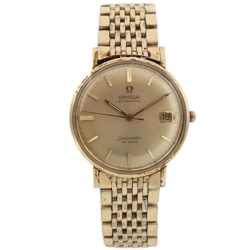 Vintage Omega Seamaster De Ville Men's Automatic Wristwatch Swiss Gold FIlled