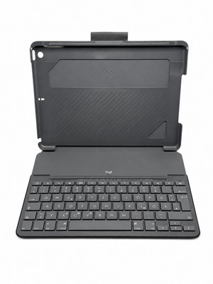 Logitech Slim Folio 9,7 Zoll Bluetooth Tastatur Case Hülle Apple iPad 5. 6.