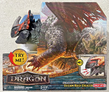 HOW TO TRAIN YOUR DRAGON TITAN RED DEATH DRAGON VOLCANO ISLAND  NEW 