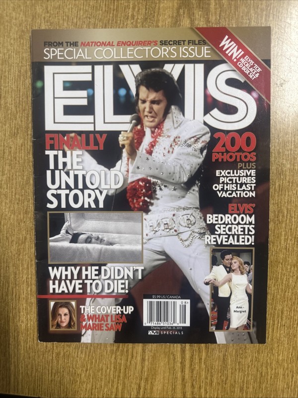 From The National Enquirers Secret Files Special Collectors Issue Elvis 