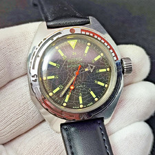 ⭐ Reloj soviético vintage Vostok anfibio mecánico 2409.A 17 joyas hecho en URSS