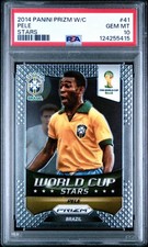 2014 PANINI PRIZM WORLD CUP STARS #41 PELE - PSA 10 *POP 2 out of 136*
