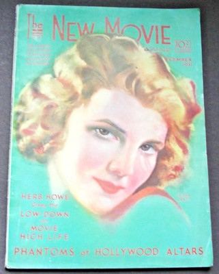 The New Movie - Featuring a Gorgeous Elissa Landi Cover-December 1931, Magazine.