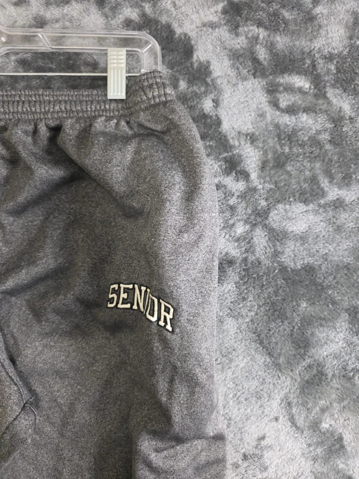 Pantalones de chándal activos grises cómodos suaves para hombre Jostens Senior talla 2XL Foto 3 de 4