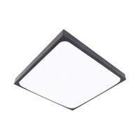 LED Deckenleuchte Panel 18W Quadrat IP44 4000K 1800Lm Schwarz Luvo MasterLED