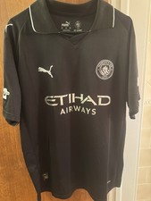 Manchester City Away Jersey 2025/26 with UEFA foundation logo BERNARDO 20 Sz 2XL