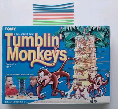 Vintage 1999 Tumblin Monkeys Spiel Ersatzteil 9 x Kunststoffstäbchen nur 3 Farben