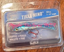 Bluesilver Holo Clam Tikka Mino 5/8oz 2.5" Fishing Glide Jerkbait Glow UV Perch 