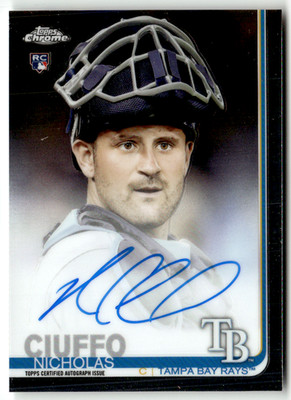 2019 Topps Chrome MLB No. RA-NC Ciuffo Nicholas Rookie On-Card Auto