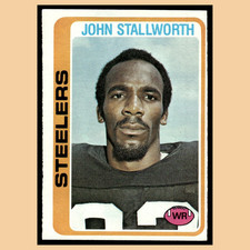 John Stallworth Rookie #320 1978 Topps Pittsburgh Steelers Football Card NFL NM. rookie card picture