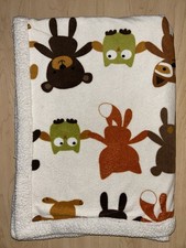 Lambs Ivy Fox Bear Baby Blanket White Sherpa Owl Raccoon Woodland Animal Bunny