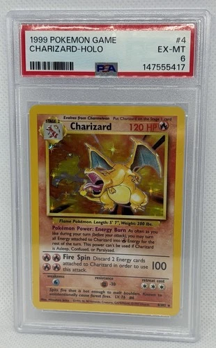 New Listing1999 CHARIZARD HOLO PSA 6 Base Set Ex-mt