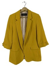ZARA BASIC Long-Blazer Damen Blazer Gr. DE 36 dunkelgelb Business-Look