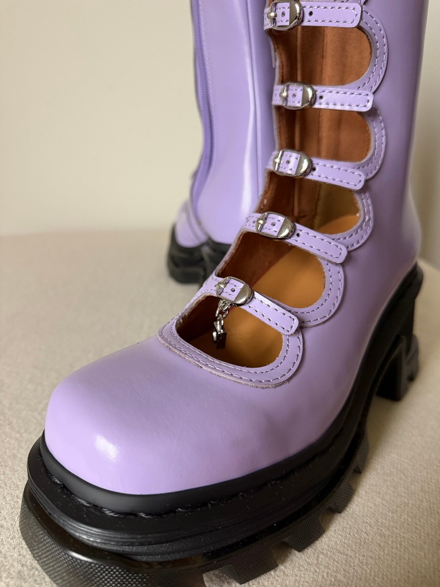 Dr. Martens x Marc Jacobs Kiki Boots - Size 9 - Bright Lavender