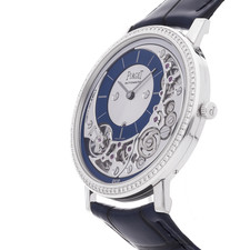 Piaget Altiplano Ultimate White Gold Diamond Blue Strap Auto Watch 41mm G0A45121 2