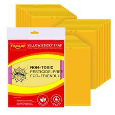 Yellow Dual-Sided Sticky Fly Traps for Plant Insect Like Aphids, Fungus Gnats...