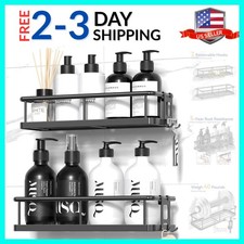 Shower Caddy Adhesive, Rustproof Shower Shelves for Inside Shower, Large Capa...