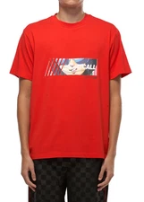 Konus Men's Anime Graphic Tee in Red