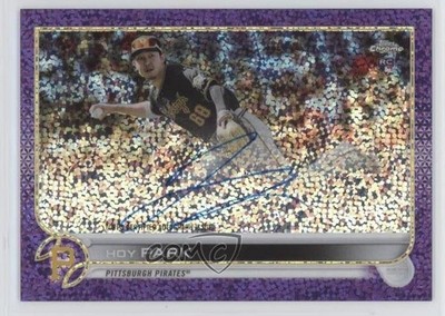 2022 Topps Chrome Rookie Purple Speckle Refractor 41/299 Hoy Park Auto RC 6k2