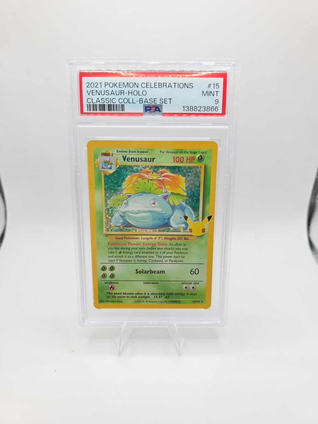 2021 Pokemon Celebrations Classic Collection #15 Venusaur-Holo PSA 9