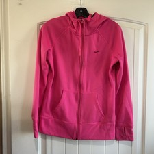 WoMenS Size S Nike Therma Fit Hoodie Pullover Top Shirt Size Small Pink Full Zip