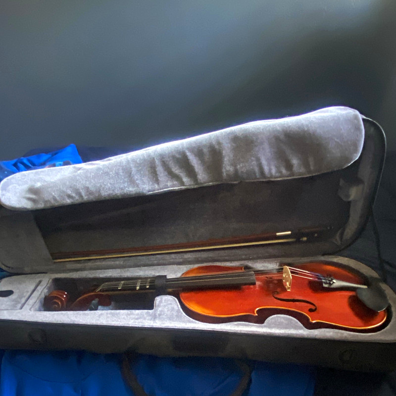 Full size viola  Brown Varnish Chinrest w/ Bow & Hard Case