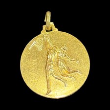VINTAGE BASKETBALL MEDAL AWARD