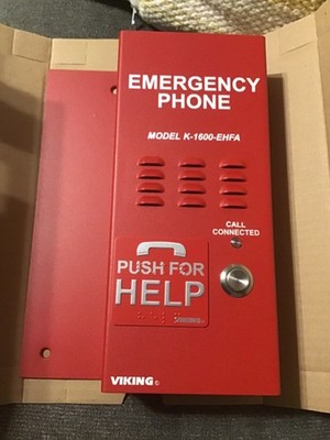 Viking Electronics Emergency Phone for Elevator Phone Box, #K-1600-EHFA, New