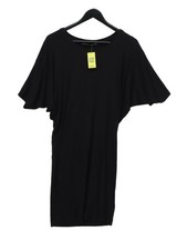 AllSaints A-Line Midi Dress UK8 in Black