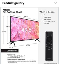 Samsung QN50Q60CAF 50" 4K UHD QLED Smart TV - Titan Gray 3