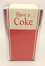 Have A Coke 50's Diner Style Metal Napkin Dispenser - 1992 Coca-Cola
