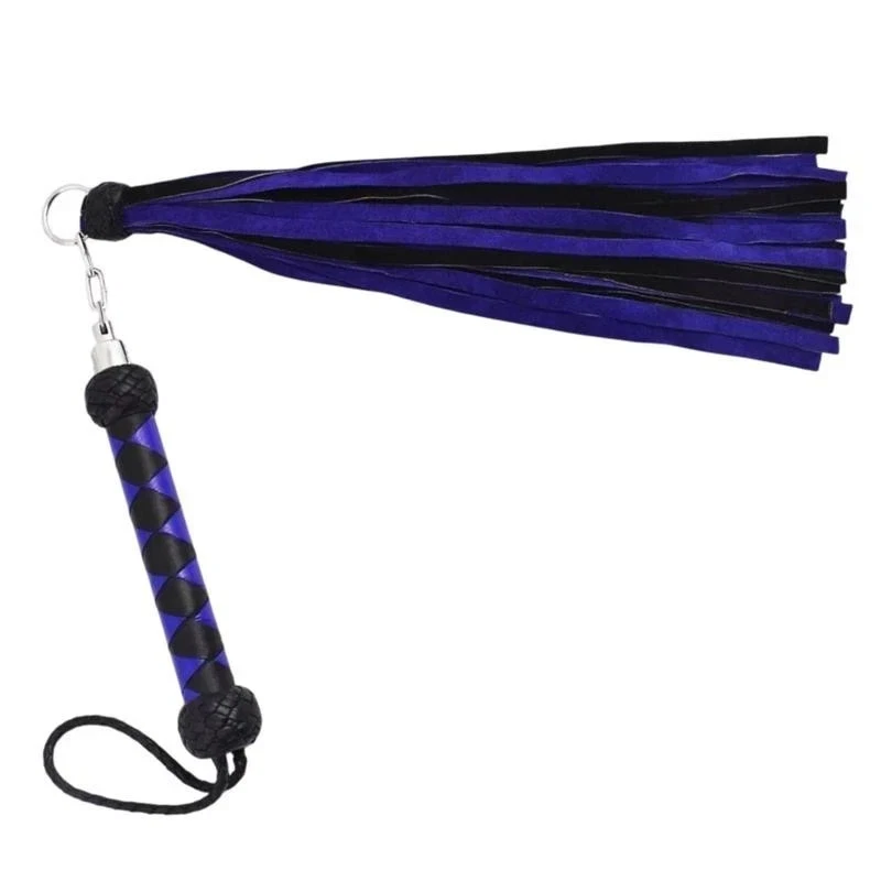 Pack de 2 Floggers de Cuero de Vaca | Diseño Duradero con 25 Colas Rojas Gruesas Foto 4 de 4