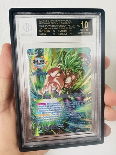 BLACK LABEL Dragonball Super 2024 Finals Top16 SS Broly Alt Art BGS 10!