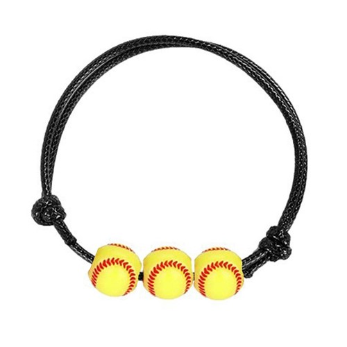 Baseball Bracelets Adjustable Bracelets Birthday Party Acrylic Material - Picture 28 of 32