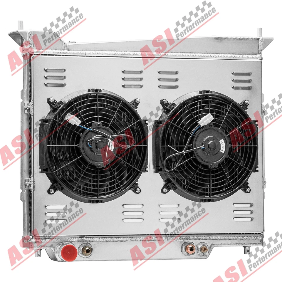 3 Row Radiator Shroud Fan For 03-2004 Ford Expedition Lincoln Navigator 5.4L Foto 2 de 4