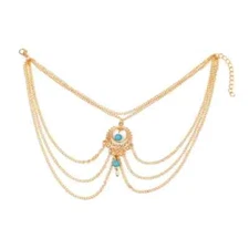 Turquoise Water Drop Multi Layer Anklet Ankle Bracelet