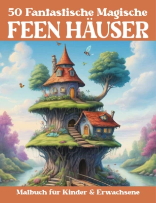 50 Magische & Fantastische Feen Häuser - Malbuch für Erwachsene, Teens & Kinder