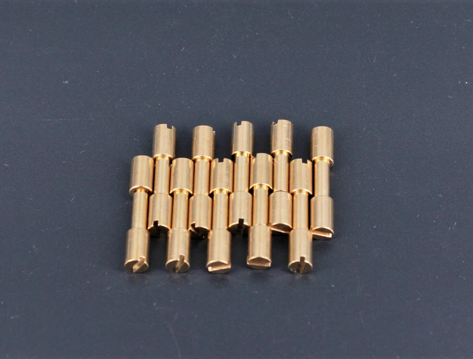 Corby Niete Micro 3/16 (4,7 mm) 10 Stück Messing für Messerbau Schraubniete