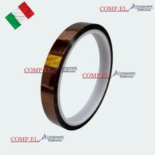 NASTRO ADESIVO KAPTON ALTE TEMPERATURE 12mm 30mt 300°C PROTEZIONE TERMICA BGA