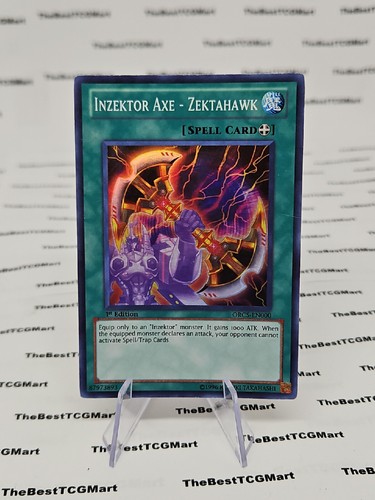 YUGIOH HOLO CARD INZEKTOR AXE - ZEKTAHAWK ORCS-EN000 - Picture 2 of 2